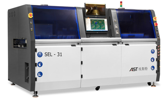 Servo Control Wave Soldering Machine 4CBM/H With PCB Clamping System SMT Production Line